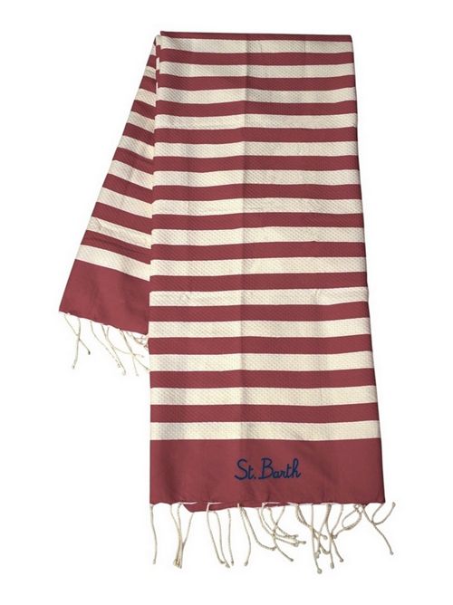 telo mare donna a righe bianco e bordeaux MC2 Saint Barth | FOUTAS N-LIG45